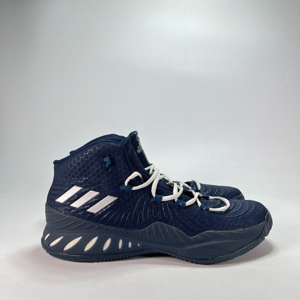 Adidas Crazy Explosive 2017 Mid Blue White Basketball Shoes Men's Size 13